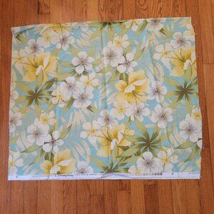 Tommy Bahama Sugar Beach Floral Fabric 56x32 Linen‎ Home Decor Remnant Material